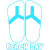 Beach Day weiß/blau