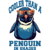 Cool penguin with sunglasses