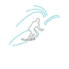 Surfer comic style