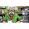 Coffee Addict Nerd Comic Anime