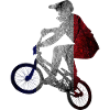 Tri-Color-Radfahrer-Silhouette