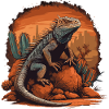 iguana branch reptiles green iguana