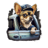 Chihuahua | Chapeau Policier Chien Drôle