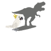 Cockatoo Dinosaur Cockatoo Parrot Holder