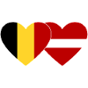 Belgium Latvia Flag Heart