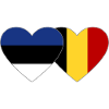 Estonia Belgium Flag Heart