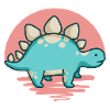 hugadino Stegosaurus, dino, cute dinosaur