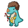 hugadino artist dino, cute dinosaur
