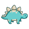 hugadino Stegosaurus, dino, cute dinosaur