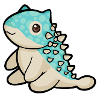 hugadino ankylosaurus, dino, cute dinosaur