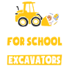 School Excavator Funny Toddler