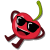 Cherry with sunglasses Cherries