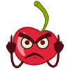 Sour cherry shows middle finger