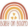 Baby on Board Rainbow