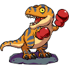 Cool Boxer T-Rex Dinosaure