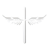 Cross with wings