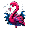 pink flamingo / flamant rose