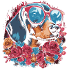 Flower dachshund