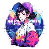 Fille urbaine asiatique