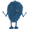 Blue Shaggy Monster - Monster