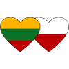 Lithuania Poland Flag Heart