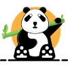 Panda en forêt.