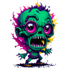 Cooler bunter Zombie