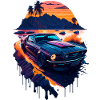 Classic sports car