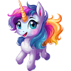 Süßes Einhorn Design