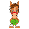 KLEEBLATT - PFERD - PONY - GLÜCKSBRINGER - TIER