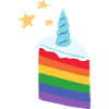 Einhorn Regenbogen Kuchen