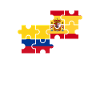 Colombia Spain Flag Spanish Colombian