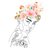 Hair in bloom