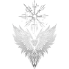 Raven Odin Vegvisir Valknut