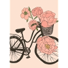 Fahrrad mit Blumen