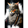 Cat Viking Wearing Uniform