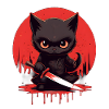 Bloodthirsty Black Cat