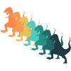 Retro dinosaur