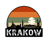 Krakow Poland Flag Skyline Travel Souvenir