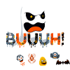 Halloween gruseliges BUUUH! Design