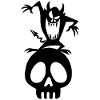Skull and Black Demon