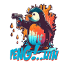 Pen..guin Pinguin mit Pistole