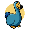 hugadino dodo, primeval bird, extinct