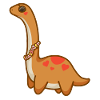 hugadino tanned dino, cute dinosaur