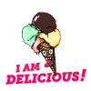 I am delicious! Ice Cream.