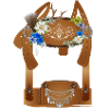 Costumes traditionnels richement décorés lederhosen illustration