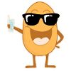 Party potato with sunglasses