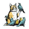 Kito the bird cat