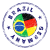 BRÉSIL ALLEMAGNE Timbre
