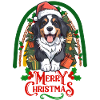 Bernese Mountain Dog Christmas